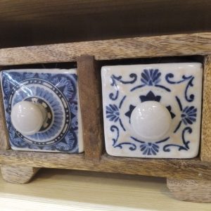 Mueble dos cajones natural