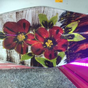 Bandeja cristal mediana.