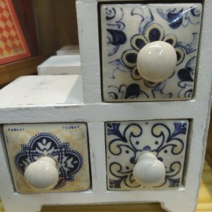 Mueble 3 cajones blanco